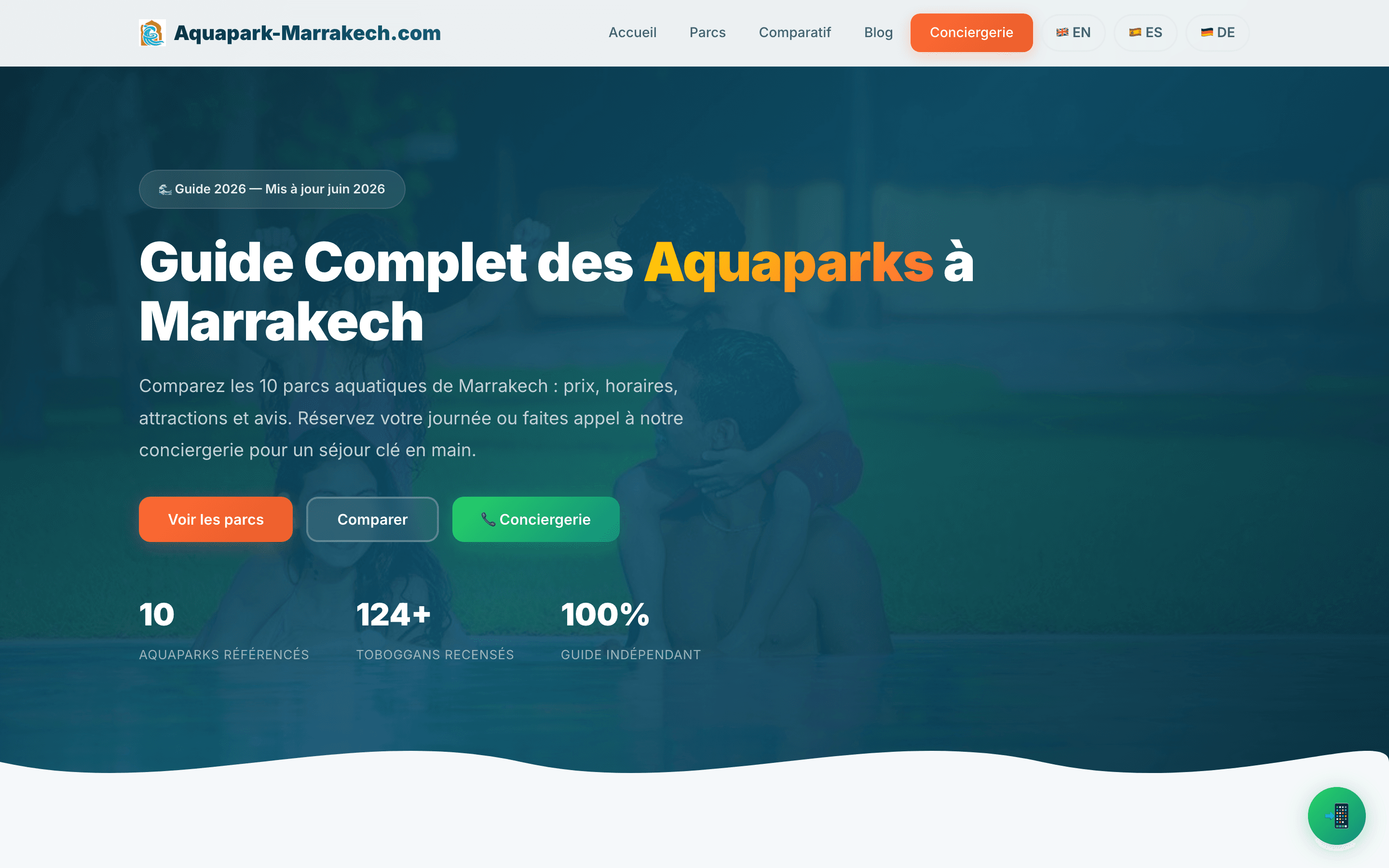 Aquapark Marrakech — website