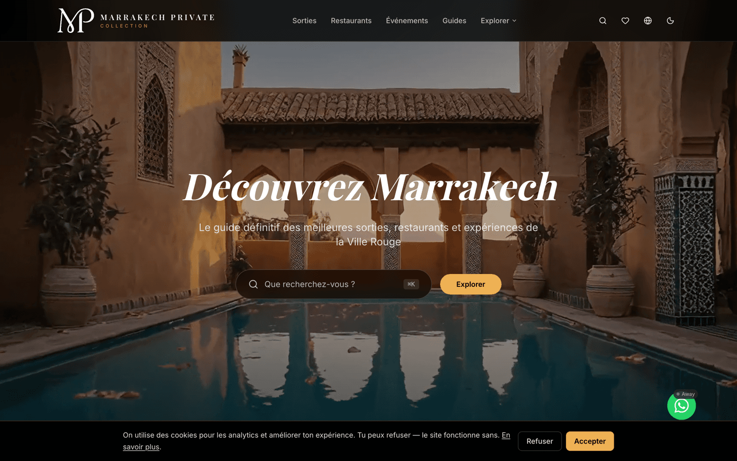 Marrakech Private — homepage
